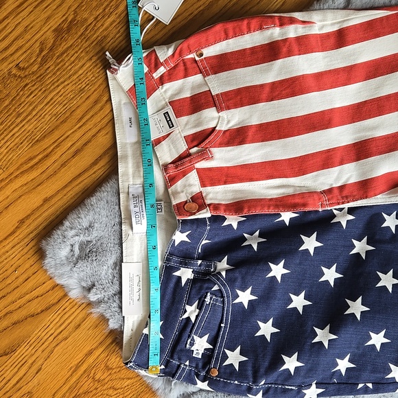 Judy Blue High Waist Flare American Flag Jeans, Jr Women's 13/31, New With Tags - Picture 5 of 13